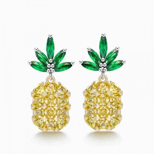 AllenCOCO Tropical Pine Fruit Pineapple Earrings 208450002