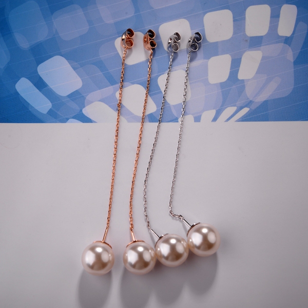 AllenCOCO Korean version of the long star pearl earrings 87902