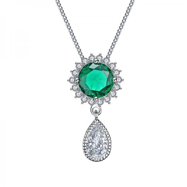 AllenCOCO Korean version of the water drop zircon necklace 135291