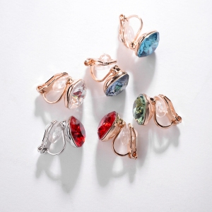 AllenCOCO European and American fashion simple crystal earrings (multi - color) 129350