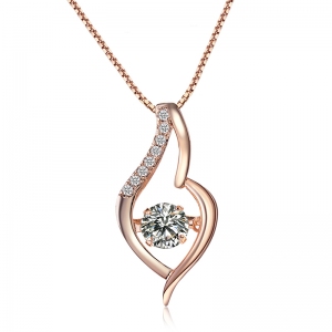 Allencoco Korean version of the simple zircon necklace 62126