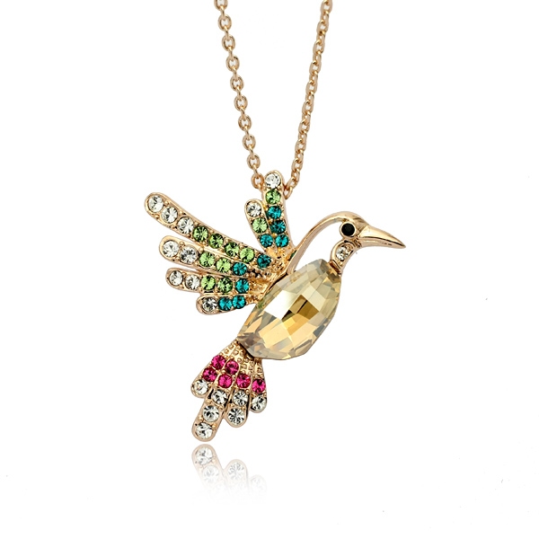 AllenCOCO Crystal Elements Necklace - Woodpecker 0761650036