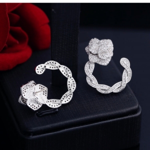 AllenCOCO Korean version of rose zircon earrings 20847902