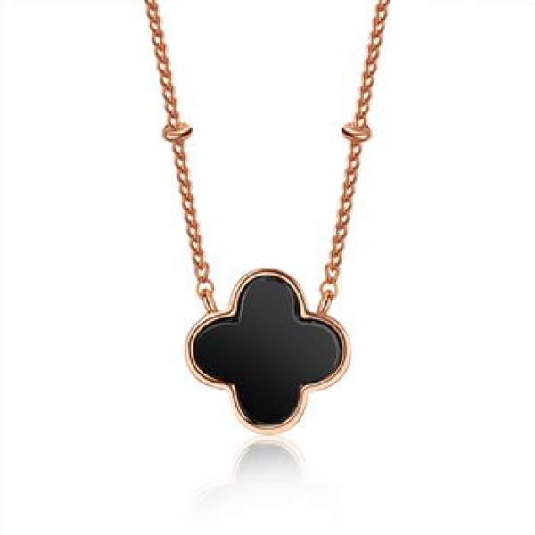 AllenCOCO Minimalist Clover Necklace 400592