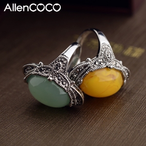 Allencoco agate ring  10348