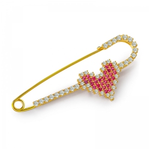 R.A heart brooch  850244