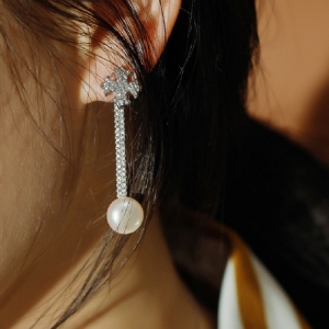 Allencoco pearl earring  208184