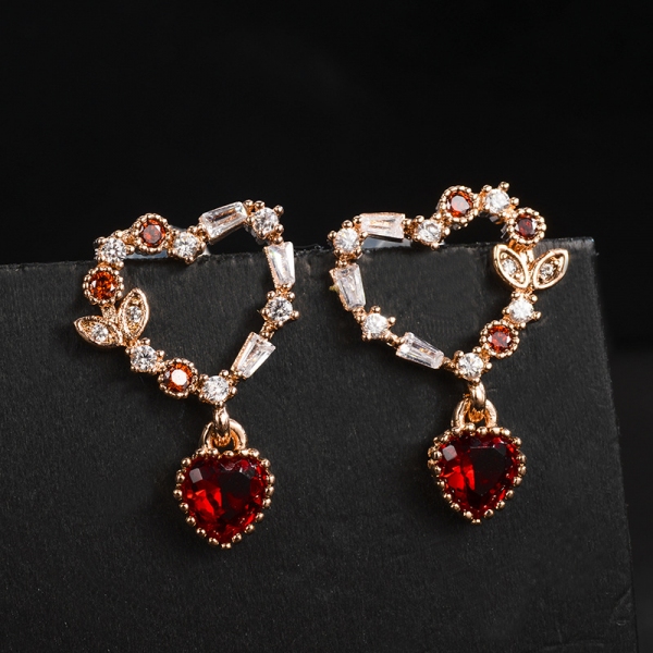 Allencoco heart earring  208894