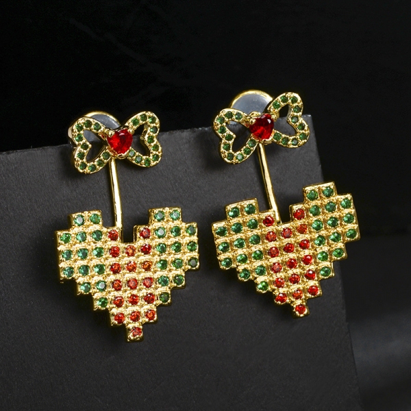 Allencoco heart earring  208884