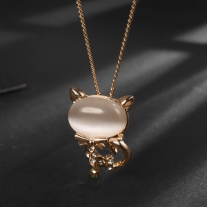 R.A opal cat necklace 3313900701