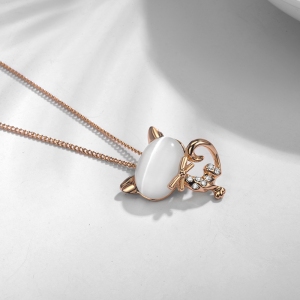 R.A opal cat necklace 3313900701