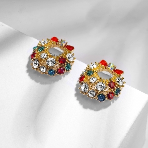 R.A Christmas bowknot earring  821647