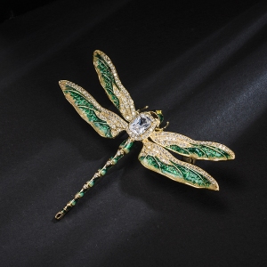 R.A Dragonfly zircon brooch   850495