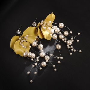 R.A Pearl tassel earring  821545