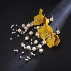 R.A Pearl tassel earring  821545