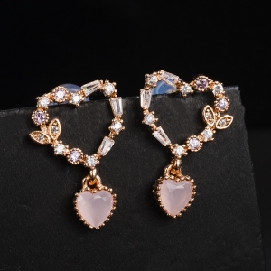 Allencoco heart earring  208894