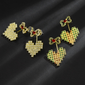 Allencoco heart earring  208884