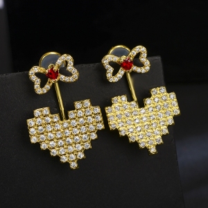 Allencoco heart earring  208884