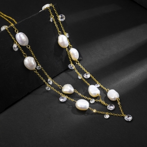 R.A baroque pearl necklace  840008