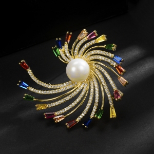 R.A zircon brooch  850373