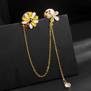 R.A bee flower brooch  850426