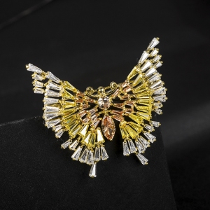 R.A Butterfly zircon brooch  850404