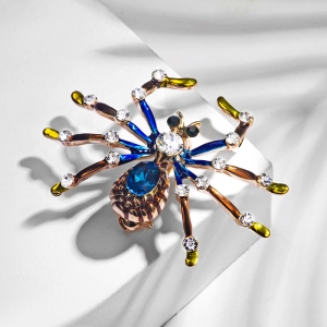 R.A zircon spider brooch  850463