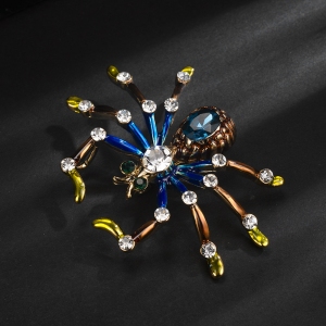 R.A zircon spider brooch  850463