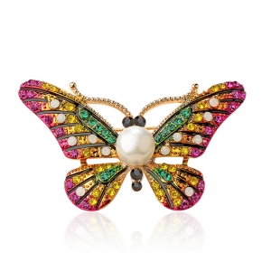 R.A butterfly crystal brooch   850066