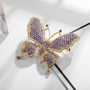 R.A butterfly zircon brooch  850447