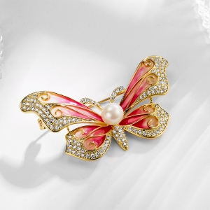 R.A Butterfly zircon brooch  850441