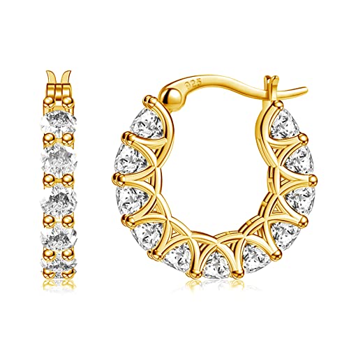 Allencoco zircon hoop earring 200086