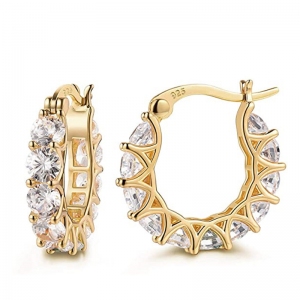 Allencoco zircon hoop earring 200086