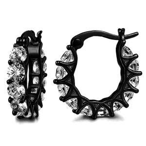 Allencoco zircon hoop earring 200086