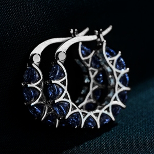 Allencoco zircon hoop earring 200086