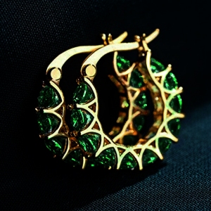Allencoco zircon hoop earring 200086