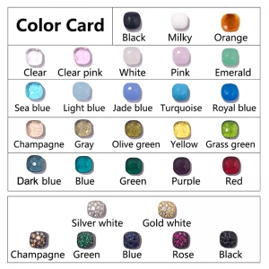 Allencoco Crystal candies earring  (Gold Plated) 002