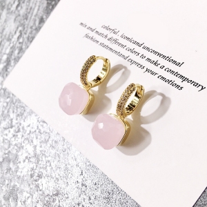 Allencoco crystal candies earring (Gold Plated)  005