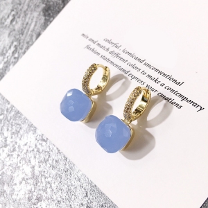 Allencoco crystal candies earring (Gold Plated)  005