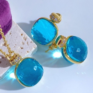 Allencoco candy crystal necklace  804130